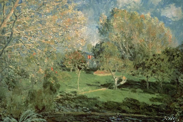 City Parks: The Garden of Hoschede Family, 1881  by Alfred Sisley