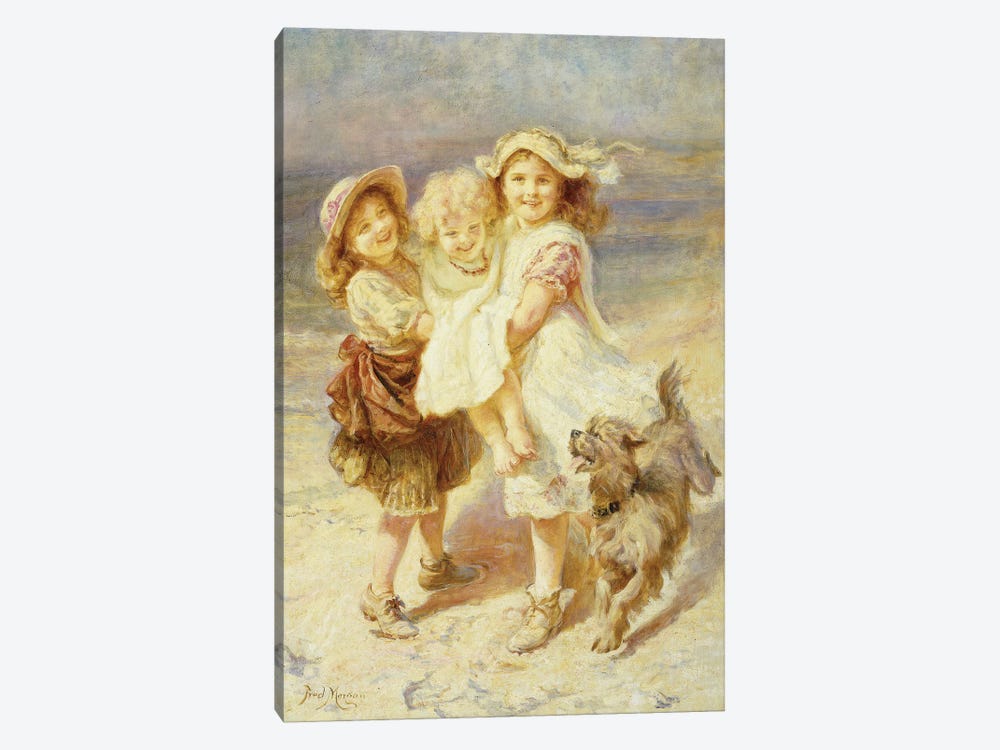 A Day at the Beach,  by Frederick Morgan 1-piece Canvas Art Print