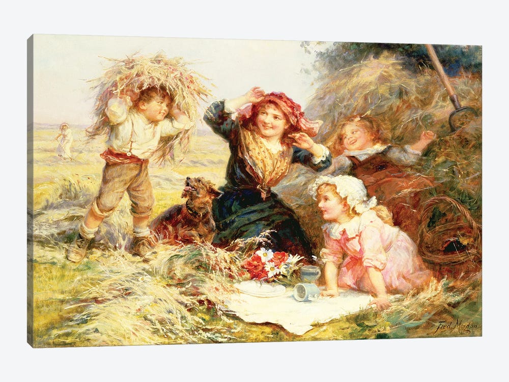 The Haymakers by Frederick Morgan 1-piece Canvas Art Print