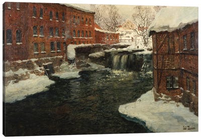 Mill Scene, c.1885-90  Canvas Art Print