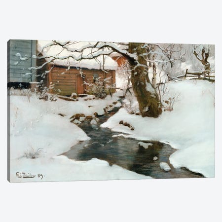 Winter on the Isle of Stord, 1889 Canvas Print #BMN10319} by Fritz Thaulow Art Print