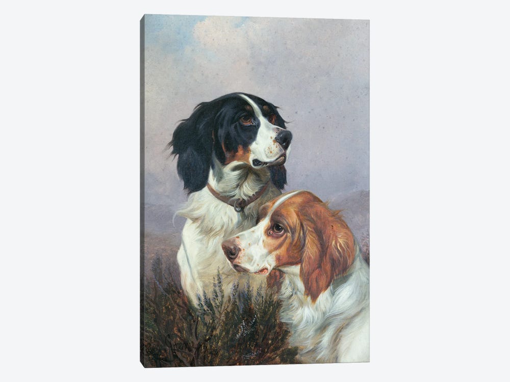 Setters on a Moor, 1892 1-piece Canvas Wall Art