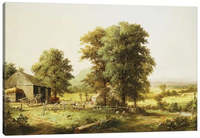 Summer Farm Scene, 1862  Canvas Art Print