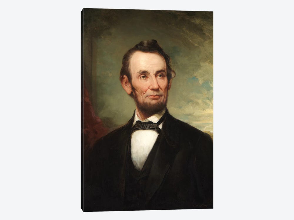 Abraham Lincoln  by George Henry Story 1-piece Canvas Print
