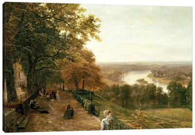 Richmond Hill, London, 1875  Canvas Art Print