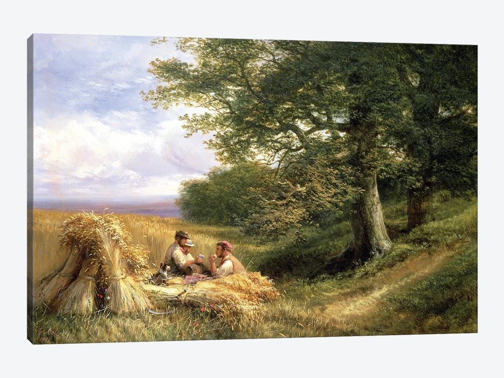 The Harvesters, 1881 by George Vicat Cole 1-piece Canvas Art Print