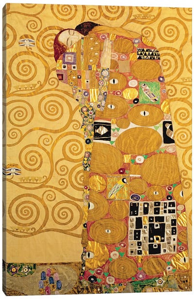 Fulfilment  Canvas Art Print - Gustav Klimt