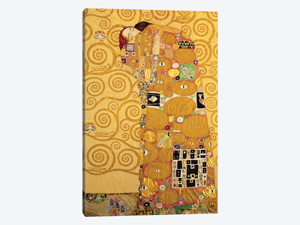 Fulfilment  by Gustav Klimt 1-piece Canvas Art Print