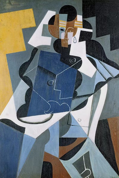 Cubism: Figure of a Woman, 1917 (oil on canvas) by Juan Gris