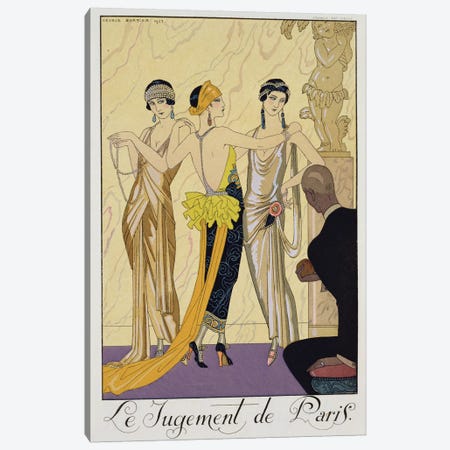 The Judgement of Paris, 1920-30  Canvas Print #BMN10401} by George Barbier Canvas Print