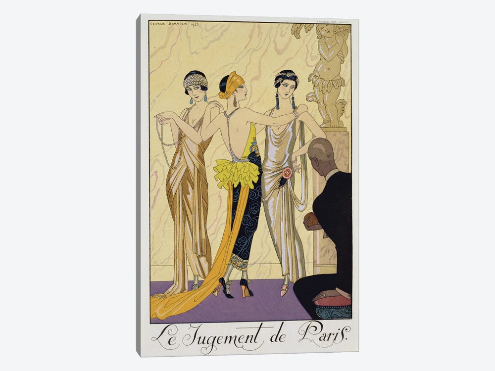 The Judgement of Paris, 1920-30  by George Barbier 1-piece Canvas Art