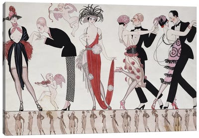 The Tango  Canvas Art Print - Art Deco