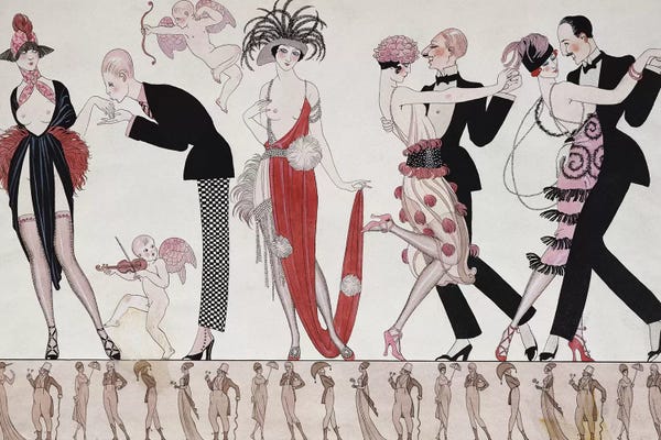 George Barbier: The Tango  by George Barbier