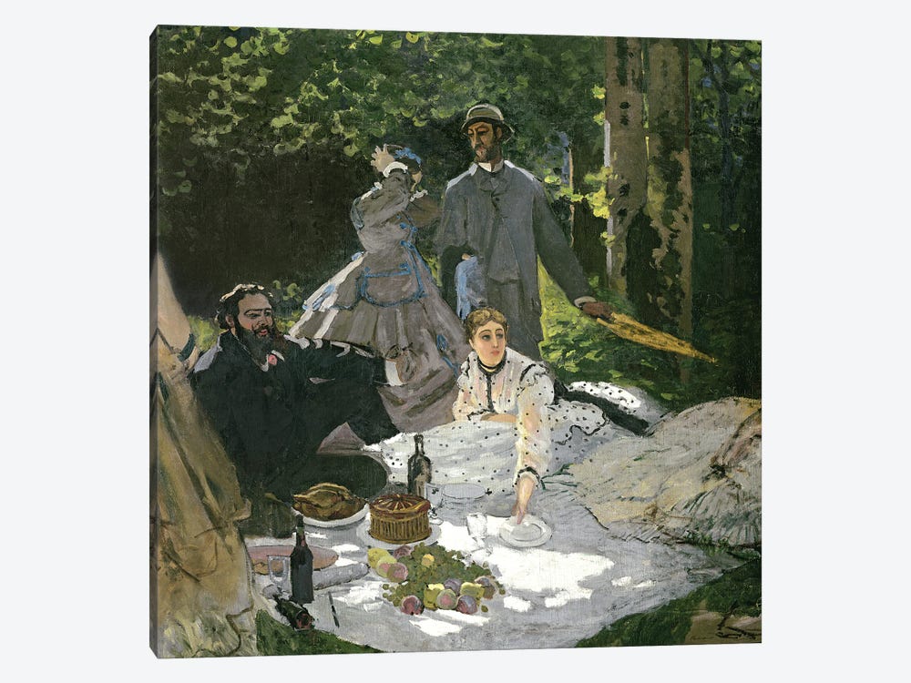Dejeuner sur l'Herbe, Chailly, 1865  1-piece Canvas Print