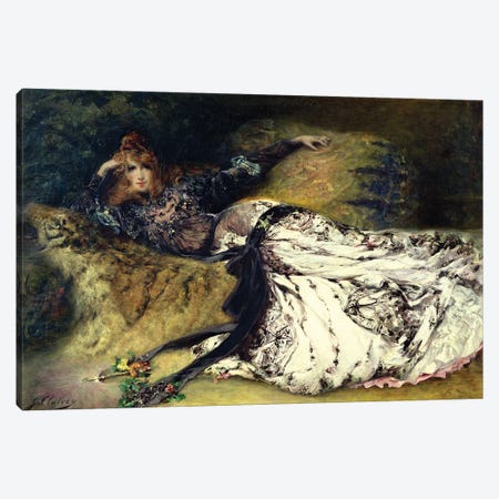 Sarah Bernhardt  1871  Canvas Print #BMN10412} by Georges Clairin Canvas Art