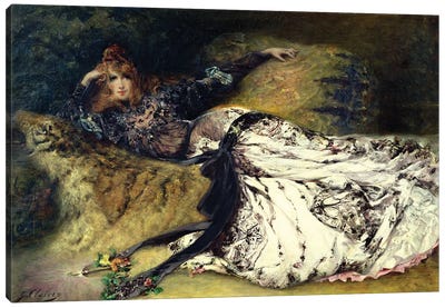 Sarah Bernhardt  1871  Canvas Art Print - Orientalism