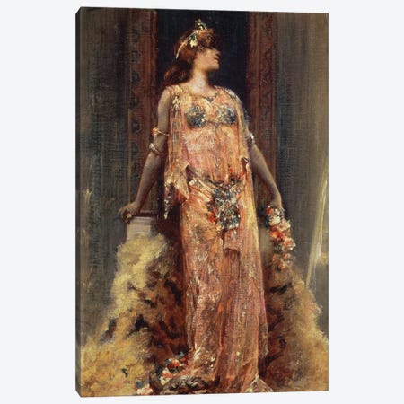 Sarah Bernhardt  in the role of Cleopatra  Canvas Print #BMN10414} by Georges Clairin Art Print