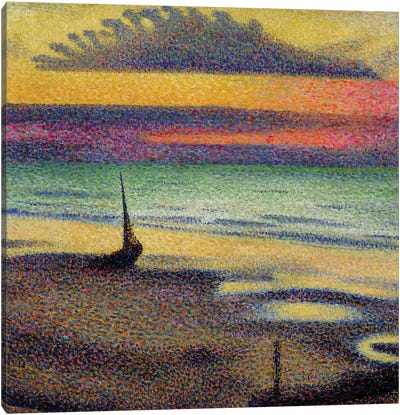 The Beach at Heist, 1891-92  Canvas Art Print