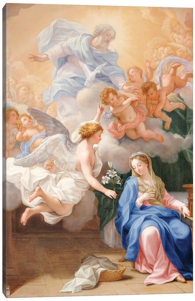 The Annunciation  Canvas Art Print - Christian Art