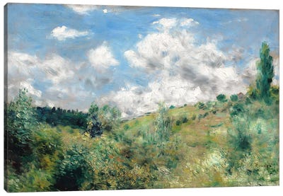 The Gust of Wind, c.1872  Canvas Art Print - Hill & Hillside Art