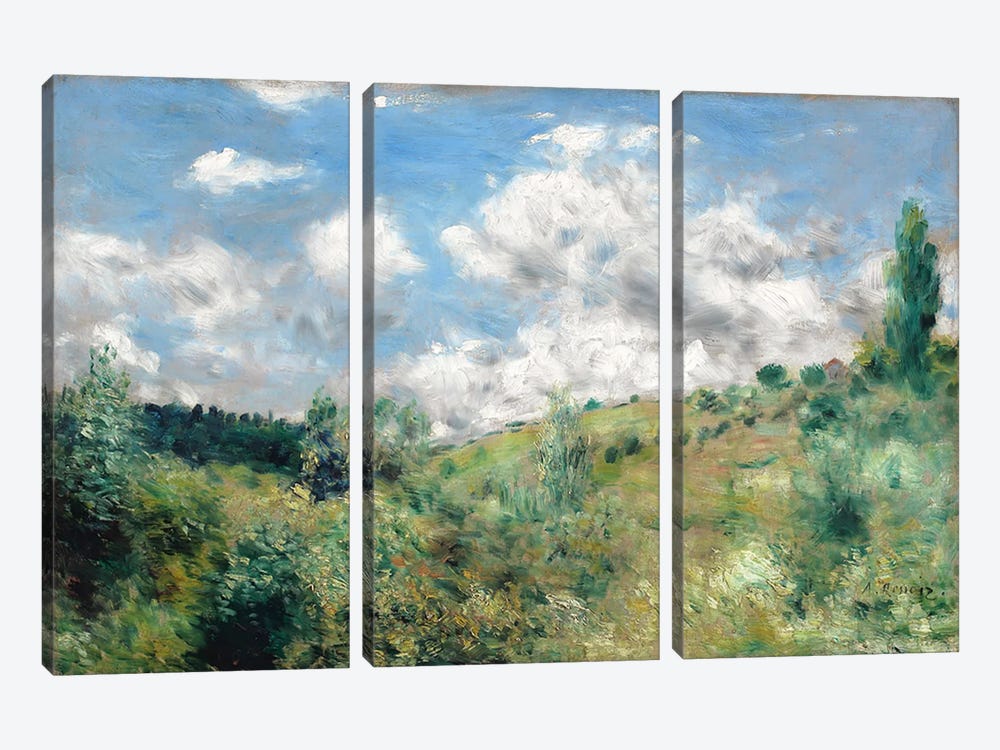 The Gust of Wind, c.1872  by Pierre-Auguste Renoir 3-piece Canvas Print