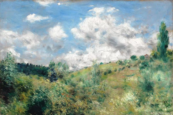 Pierre-Auguste Renoir: The Gust of Wind, c.1872  by Pierre-Auguste Renoir