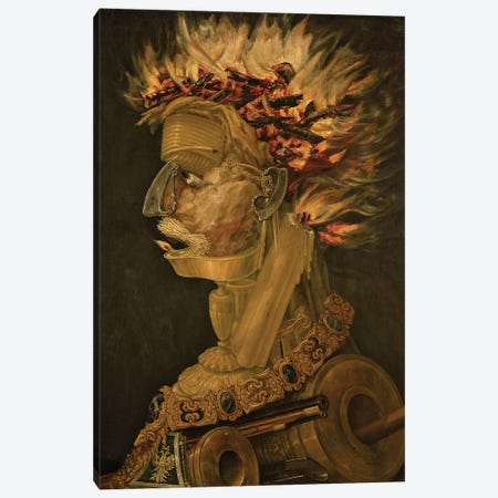 Fire, 1566  Canvas Print #BMN10430} by Giuseppe Arcimboldo Canvas Artwork