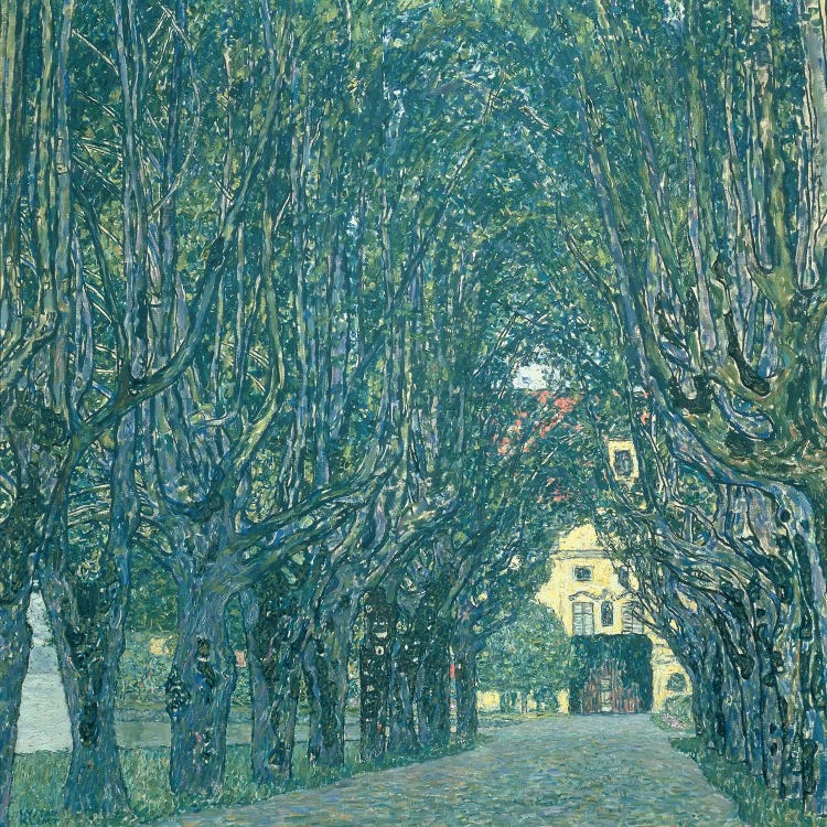 Avenue in the Park of Schloss Kammer, 1912  