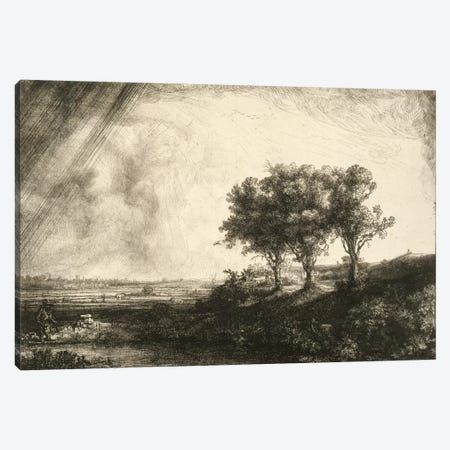 23.K5-292 The Three Trees  Canvas Print #BMN1044} by Rembrandt van Rijn Canvas Art Print