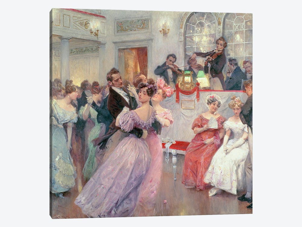 Strauss and Lanner - The Ball, 1906 by Charles Wilda 1-piece Canvas Artwork