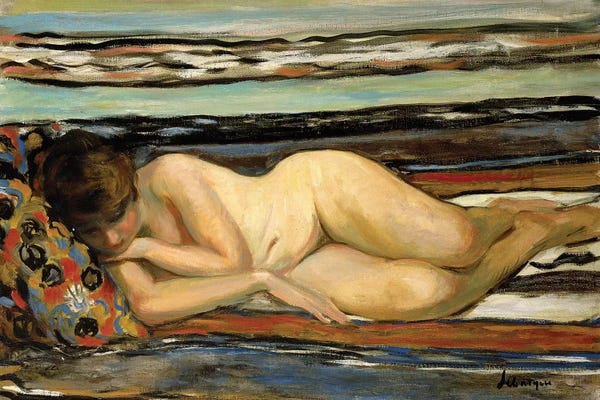 Sleeping & Napping: Nude Woman Sleeping; Nu Allonge,  by Henri Lebasque