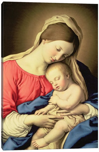 Madonna and Child Canvas Art Print - Virgin Mary