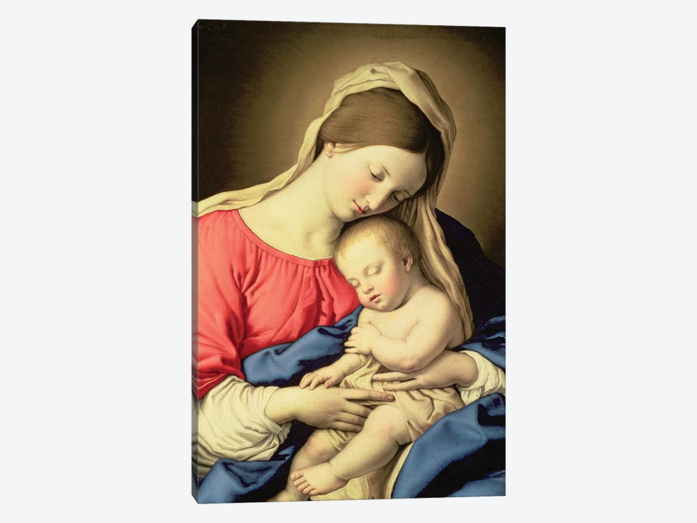 Madonna and Child by Il Sassoferrato 1-piece Canvas Art