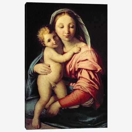 Madonna and Child  Canvas Print #BMN10498} by Il Sassoferrato Canvas Wall Art