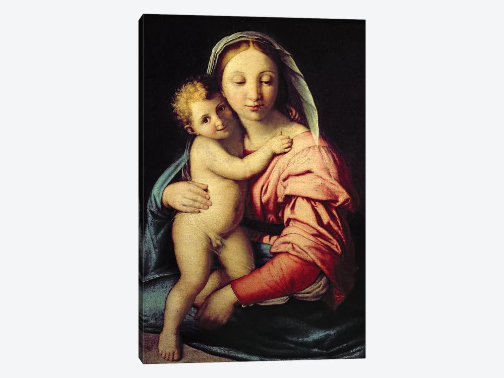 Madonna and Child  by Il Sassoferrato 1-piece Canvas Wall Art