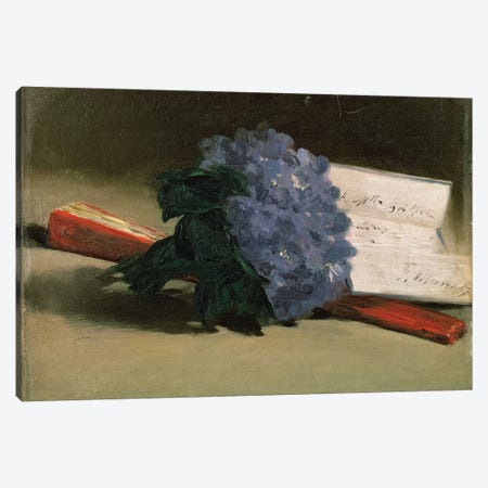 Bouquet of Violets, 1872  Canvas Print #BMN1049} by Edouard Manet Canvas Artwork