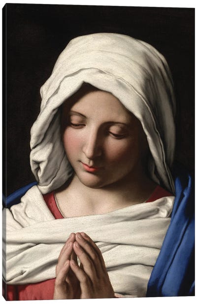 Madonna in Prayer, c.1640-50  Canvas Art Print
