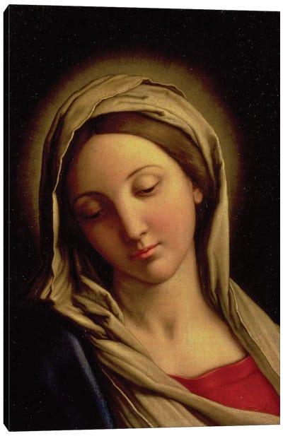 The Madonna Canvas Art Print - Religious Figure Art