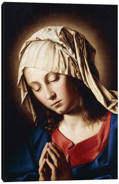 The Madonna in Prayer Canvas Art Print