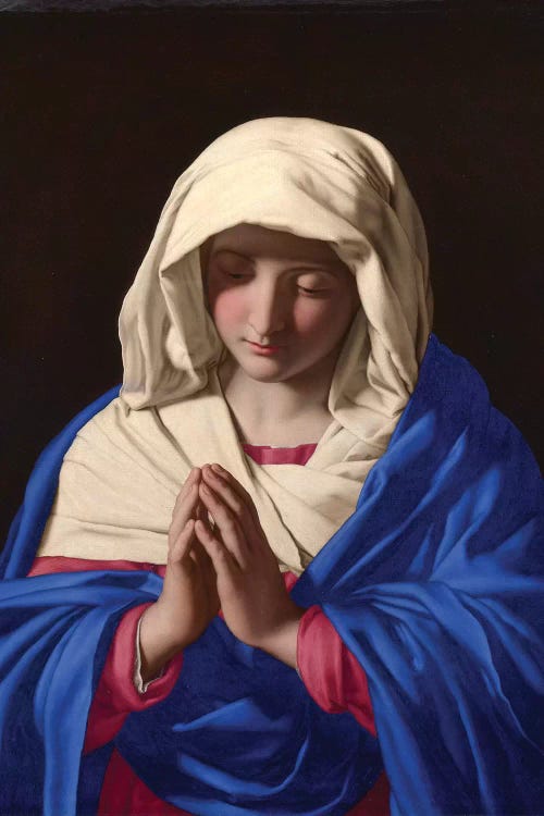 The Virgin in Prayer, 1640-50  by Il Sassoferrato wall art