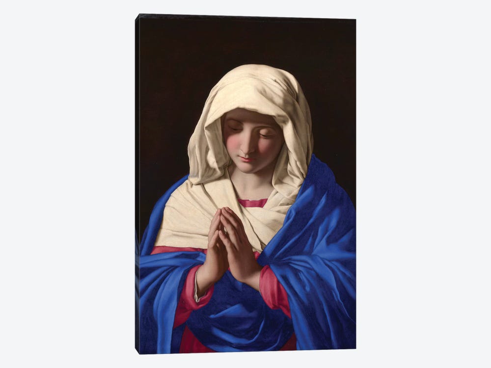 The Virgin in Prayer, 1640-50  1-piece Canvas Artwork
