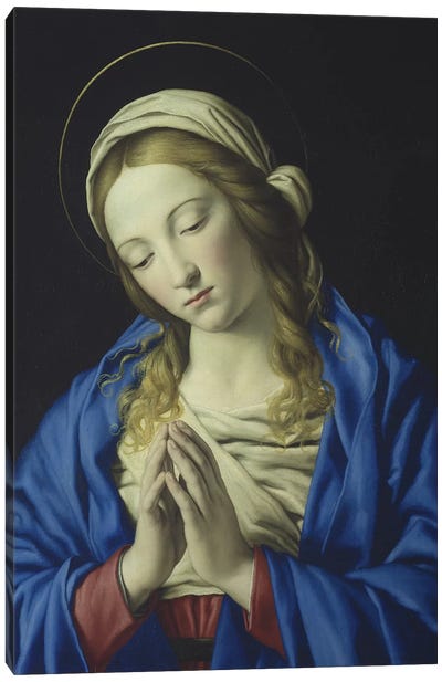 The Virgin in Prayer, c.1660  Canvas Art Print - Virgin Mary