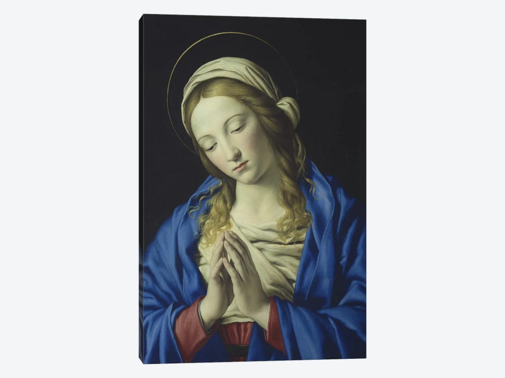 The Virgin in Prayer, c.1660  by Il Sassoferrato 1-piece Canvas Art Print