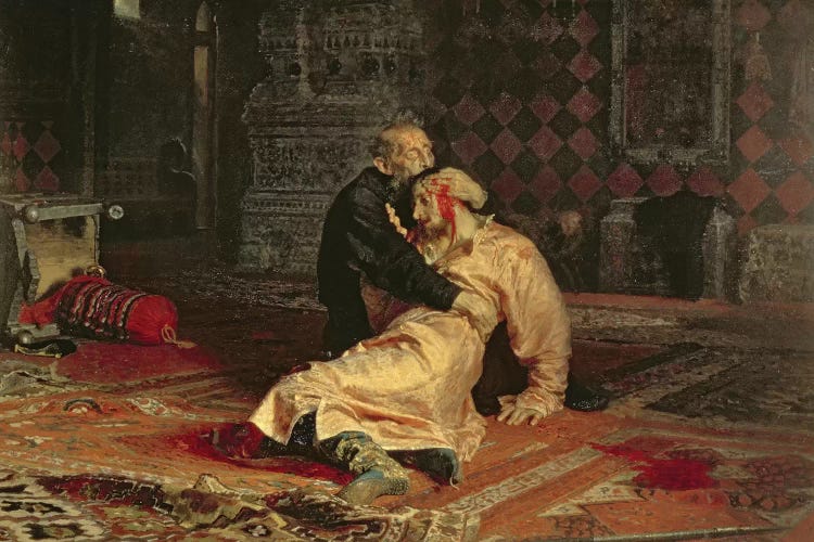 Ivan the Terrible and his Son on the 16th November, 1581, 1885 