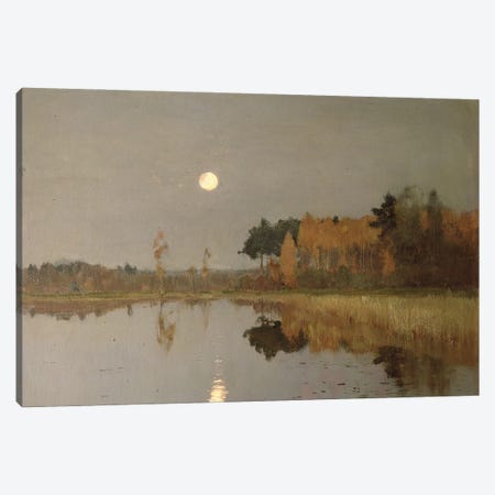 The Twilight Moon, 1899  Canvas Print #BMN10524} by Isaak Ilyich Levitan Canvas Art Print