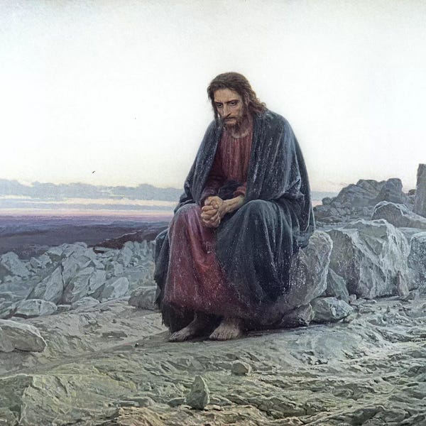 Christianity: Christ in the Wilderness, 1873  by Ivan Nikolaevich Kramskoy