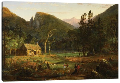 Eagle Cliff, Franconia Notch, New Hampshire, 1858  Canvas Art Print