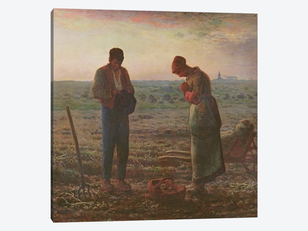 The Angelus, 1857-59  by Jean-Francois Millet 1-piece Canvas Artwork