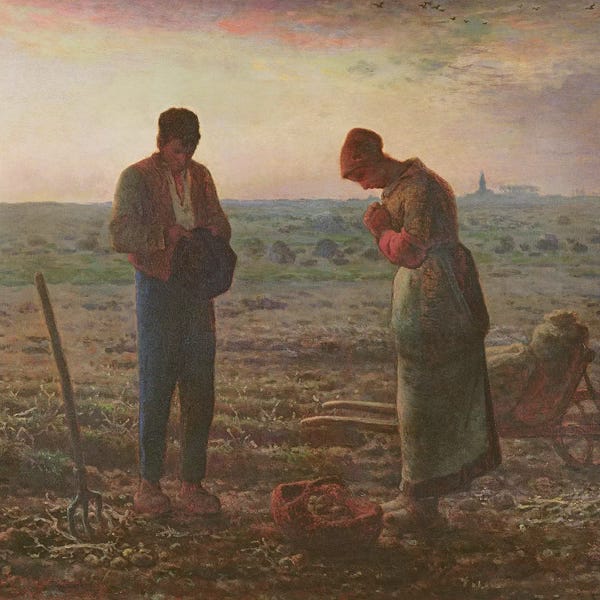 Realism: The Angelus, 1857-59  by Jean-Francois Millet