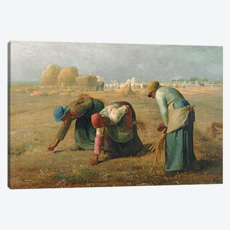 The Gleaners, 1857  Canvas Print #BMN10545} by Jean-Francois Millet Art Print